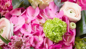 Zoom sur une composition florale de saison