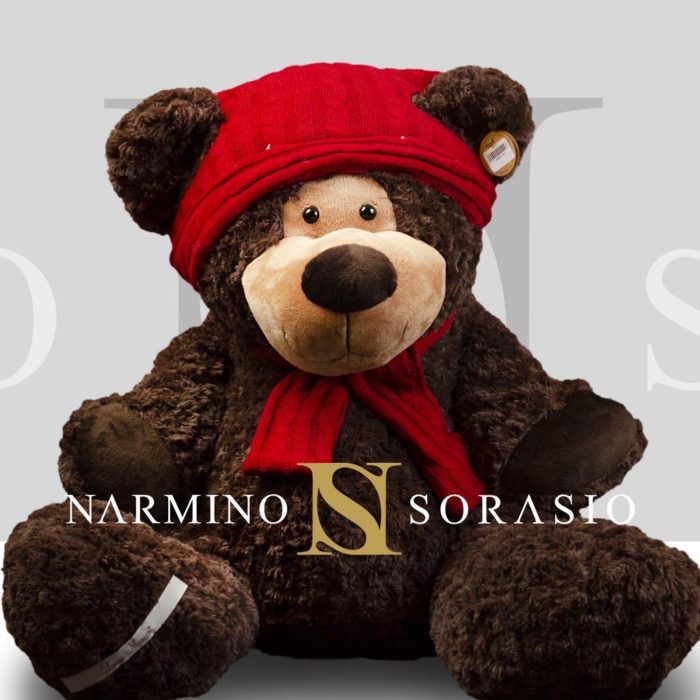 big teddy bear with cap