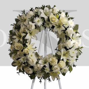 funeral flower wreath