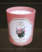 Carrière Frères candle with a Rose loves Mint scent