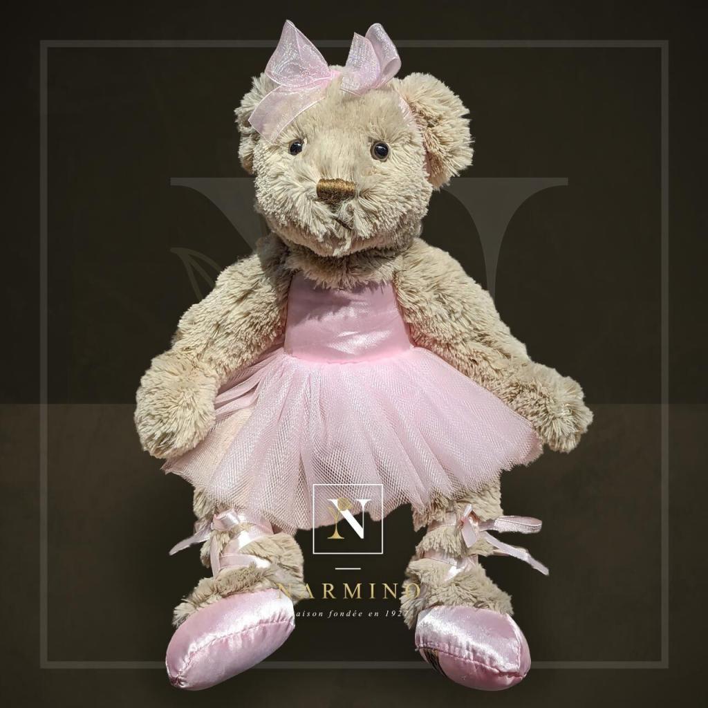 Girl's soft toy, teddy bear with tutu and dance shoes