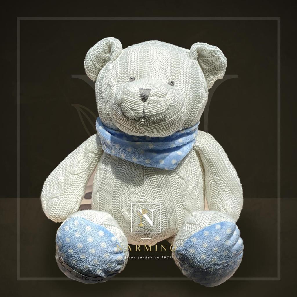 Peluche garçon ourson avec foulard