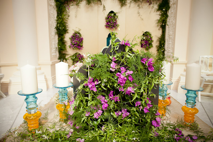 Décoration florale pour un mariage à Beaulieu-sur-Mer