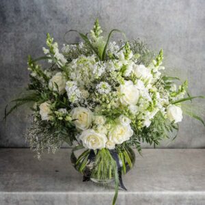 Bouquet rond blanc