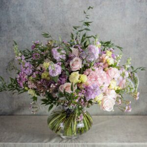Bouquet rond pastel