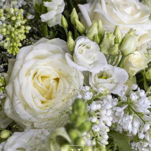 Bouquet rond blanc – Image 2