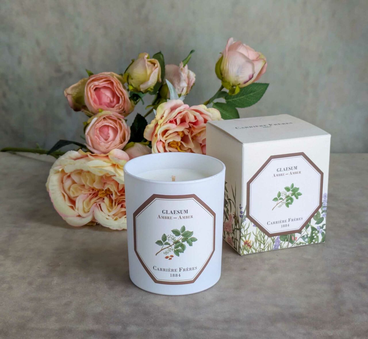 Bougie Carrière Frères senteur Ambre