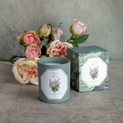 Bougie Carrière Frères senteur La Rose aime la Menthe
