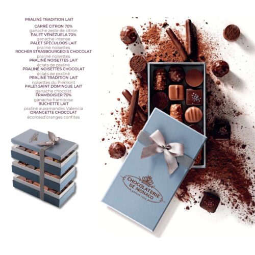 Chocolates from the Monaco Chocolaterie to accompany your flowers and bouquets