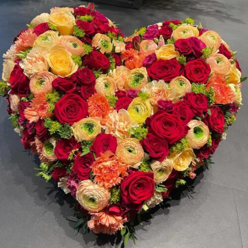 Cœur de fleurs mixtes – Image 2